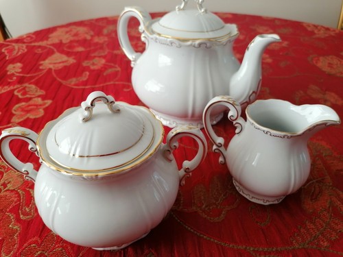 Zsolnay white porcelain tea - white,