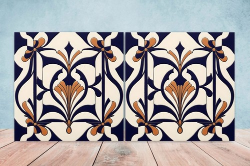 Art deco design ceramic tiles - ceramic,