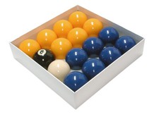 BLUES AND YELLOWS 2" (50.8cm) POOL BALLS (STANDARD SIZE)