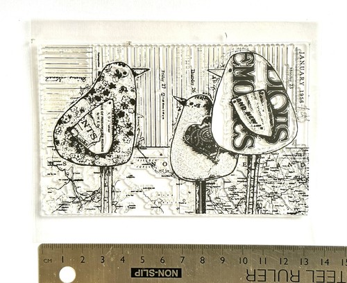 Clear rubber stamps bird cute - rubber,