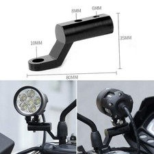 M6/M8 Mirrors Light Extenders Extension Adaptor Black For Yamaha Honda Suzuki GB