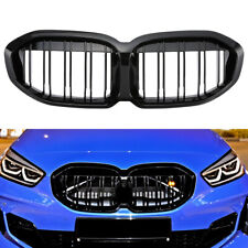 GLOSS BLACK GRILLE FRONT KIDNEY GRILL TWIN BAR FOR BMW 1 SERIES F40 2020+ UK