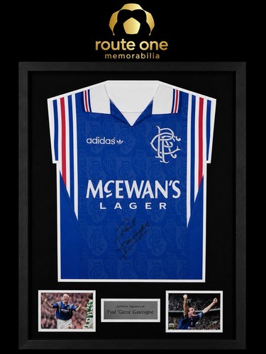 Signed paul gascoigne retro - gascoigne,