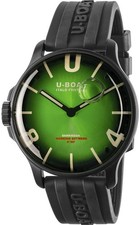 U-Boat 8698/C DARKMOON 44MM GREEN PVD SOLEIL black Rubber Men's Watch NEW