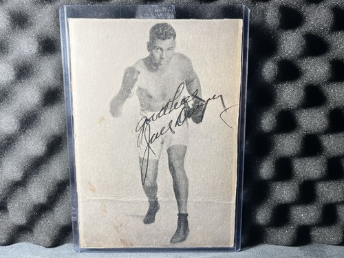 Jack dempsey signed menu - jack,