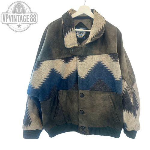 Vintage aztec navajo bomber - vintage,