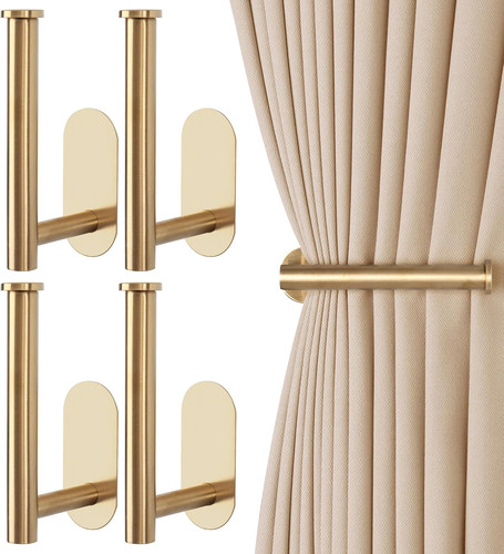 Pack metal curtain tie backs - 4,