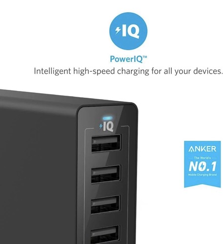 Anker powerport 6 port - 60, w