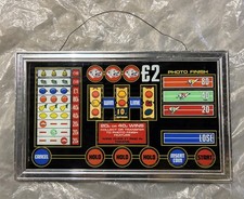 Vintage 1970/80s Maygay Win Double Fruit Machine Glass Display Original Framed  