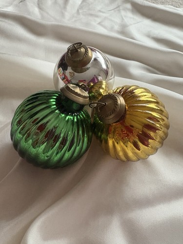 Antique kugel ribbed shiny - antique, 3