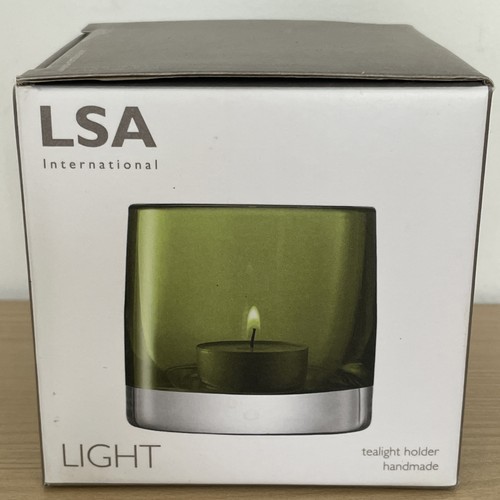 Lsa glass tealight holder - lsa,