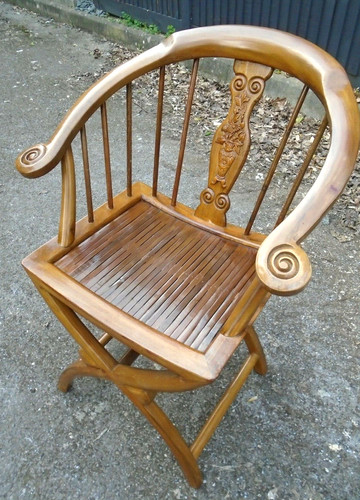 Chinese hardwood bow - , back