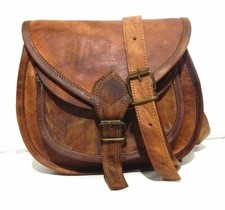 Bag Leather Goat Genuine Shoulder Women's Vintage Real Satchel Messenger Brown