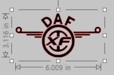 Daf wheel logo - wheel, sticker