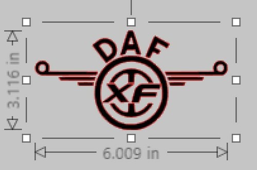 Daf wheel logo sticker decal - daf,