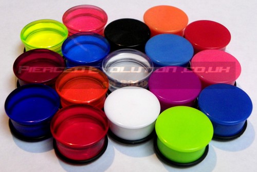 Acrylic single flare flesh - single,