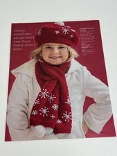 Snowflake Hat & Scarf Kids