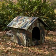 Waterproof Outdoor Pet House Cat Dog Shelter Warm Camouflage Puppy Kennel Nests