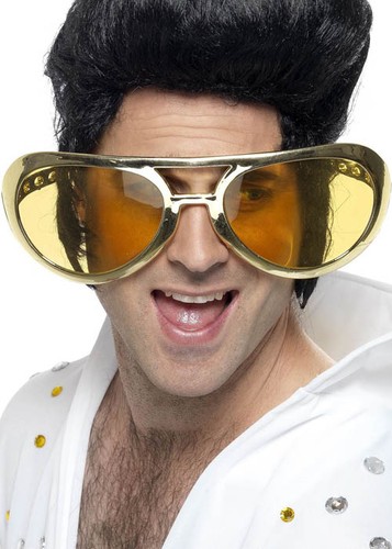Funny giant gold elvis - funny,