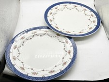VINTAGE PAIR OF ROYAL DOULTON CERAMIC POTTERY PLATES EXETER PATTERN