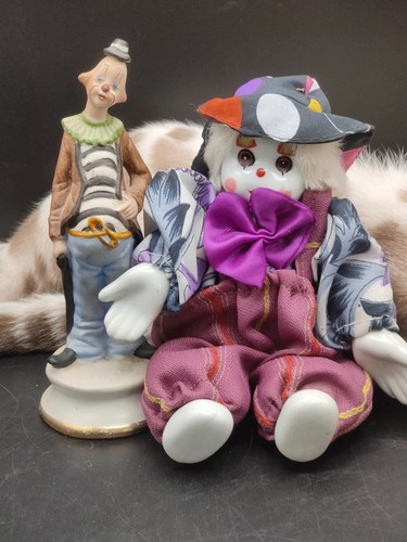 Vintage clown figurine - vintage,
