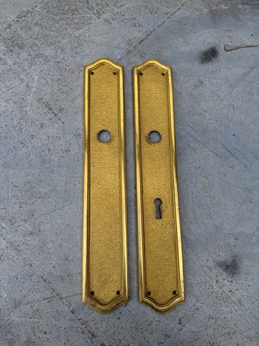 Pair vintage french brass - pair,