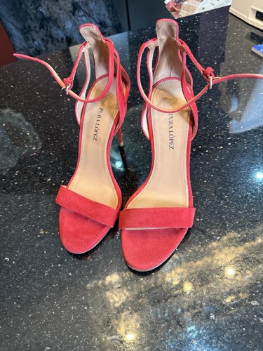 Pura lopez red suede - lopez,