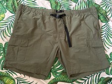 Jacamo Khaki Green Cargo Shorts Size 54 Waist W54 Pockets Elasticated Stretch