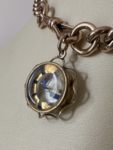 9ct gold compass fob pendant - 9ct,