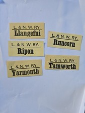 L&NWR Railway Luggage Labels – Set of 5 Vintage Destination Labels