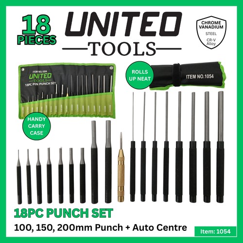 United tools 18pc pin punch - tools,