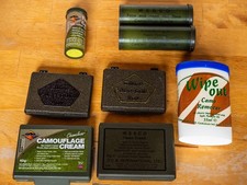 Camo Cream Mixed Lot including BCB WESCO and Bushcraft compacts and sticks