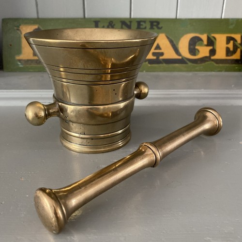 Antique bronze pestle - antique, mortar
