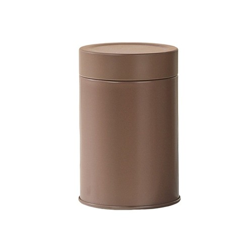 Round tea tin tinplate - tin, coffee