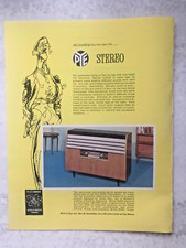 1960 Programme Advert PYE STEREO 3DSG STEREOGRAM 4-WAVEBAND RECORD PLAYER