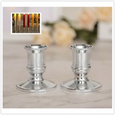 1 Pair Single Straight Taper Candle Stick Holders For Table Candles Party Decor