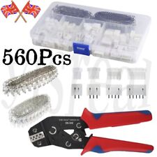 560PCS 2.54mm JST-XH Connector Kit Adapter Cable Wire Terminal Socket Set UK