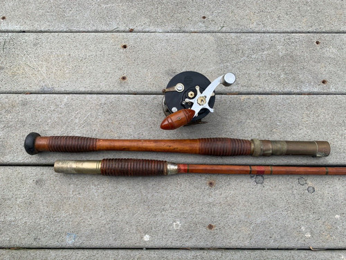 Antique bamboo fishing rod - antique,