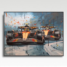 Lando Norris Oscar Piastri A3 print painting by Greg Tillett poster Formula 1 F1