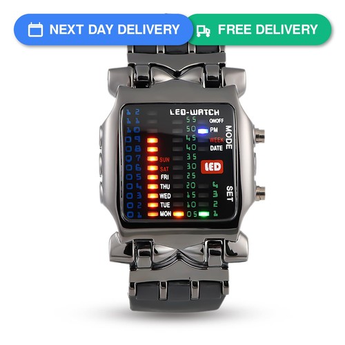 Binary led display wristwatch - display,