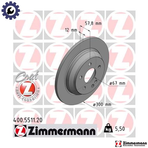 Brake disc 400 5511 - 2x,