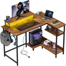 Shaped computer desk - computer, study