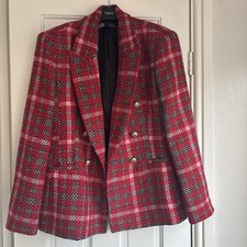 Zara Classic Tartan Plaid Red