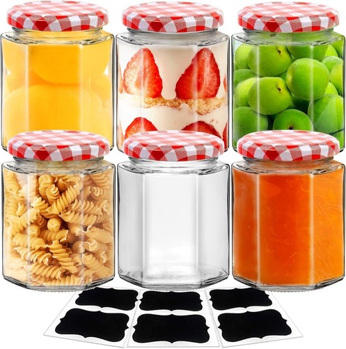Pack 280ml 9oz glass jam - glass,