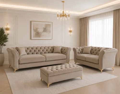 Luxury cream velvet - cream,