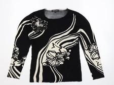 Frank Saul Womens Black  Knit