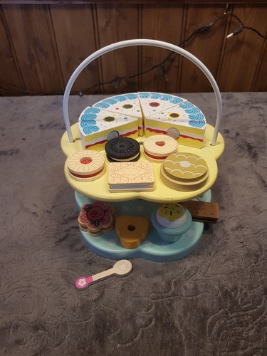 Wooden tier cake stand - stand, play