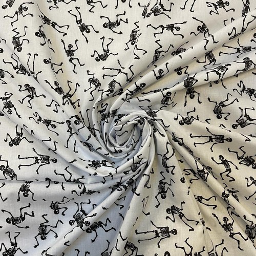 Polycotton fabric black white - polycotton,