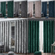 Crushed velvet curtains - crushed,