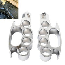 Knuckle Control Foot Pegs Pedals For Harley V-Rod Sportster XL 883 Dyna Softail